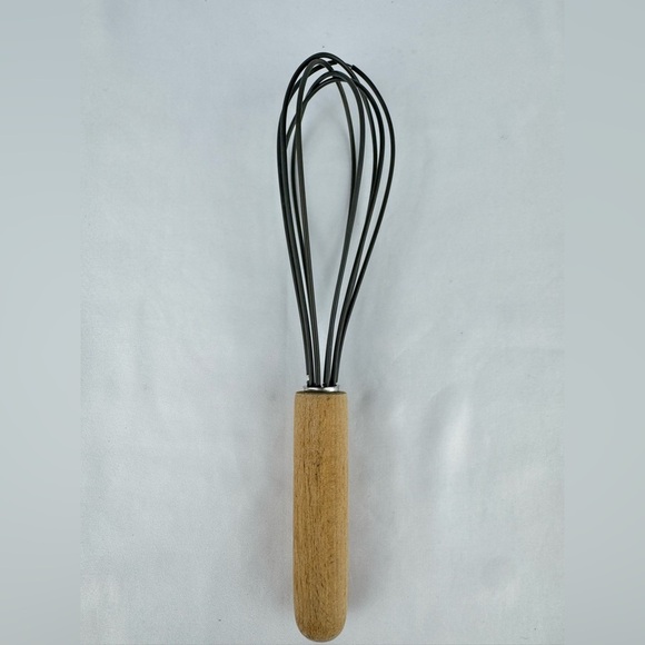 Crate&Barrel Other - Crate and Barrel Silicone Whisk with Wooden Handle